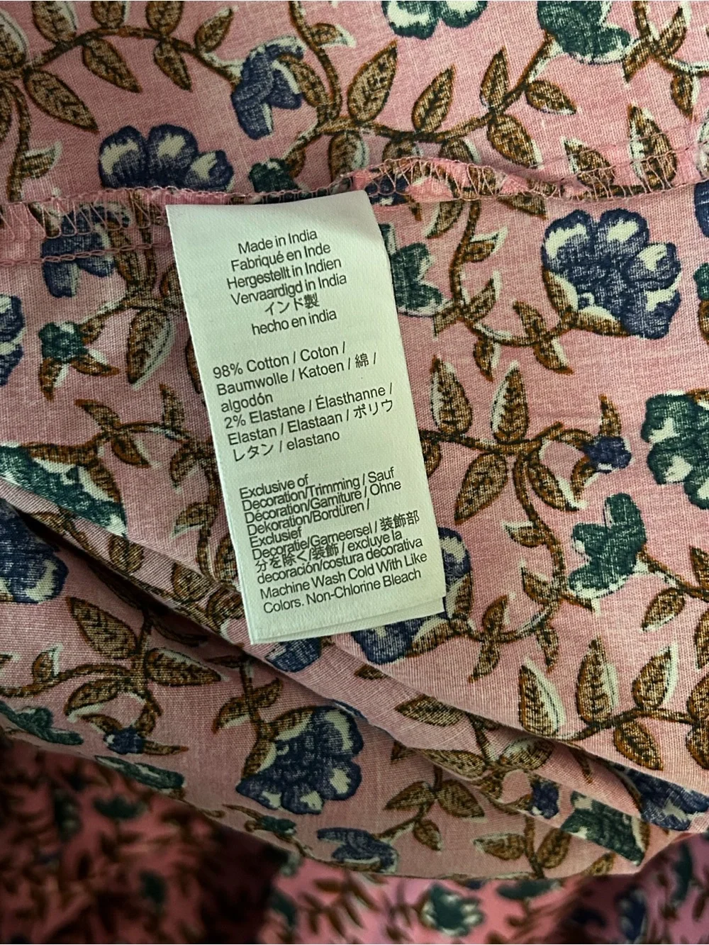 J Crew Smocked Floral Print Dress 3X